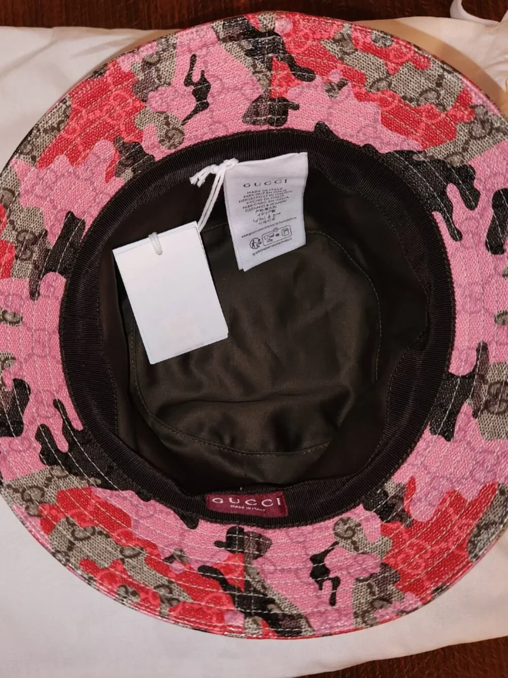 NWT Gucci GG canvas unisex bucket hat - size L